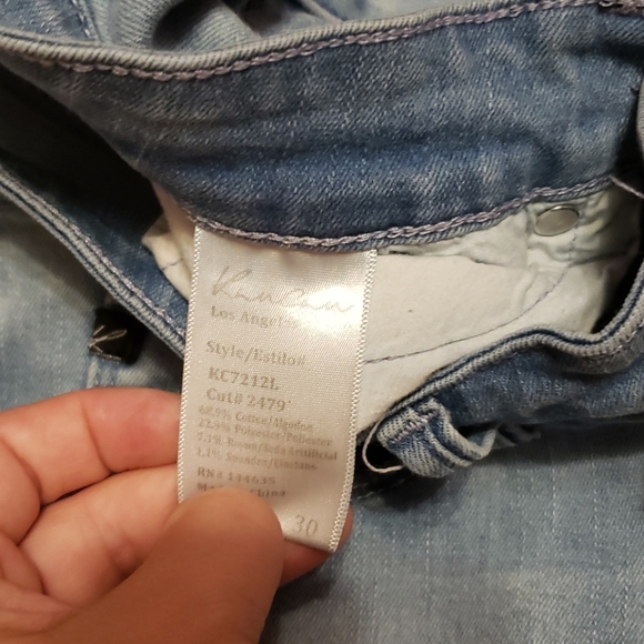 KanCan Distressed Skinny Light Wash Jeans sz 30 - Picture 5 of 8